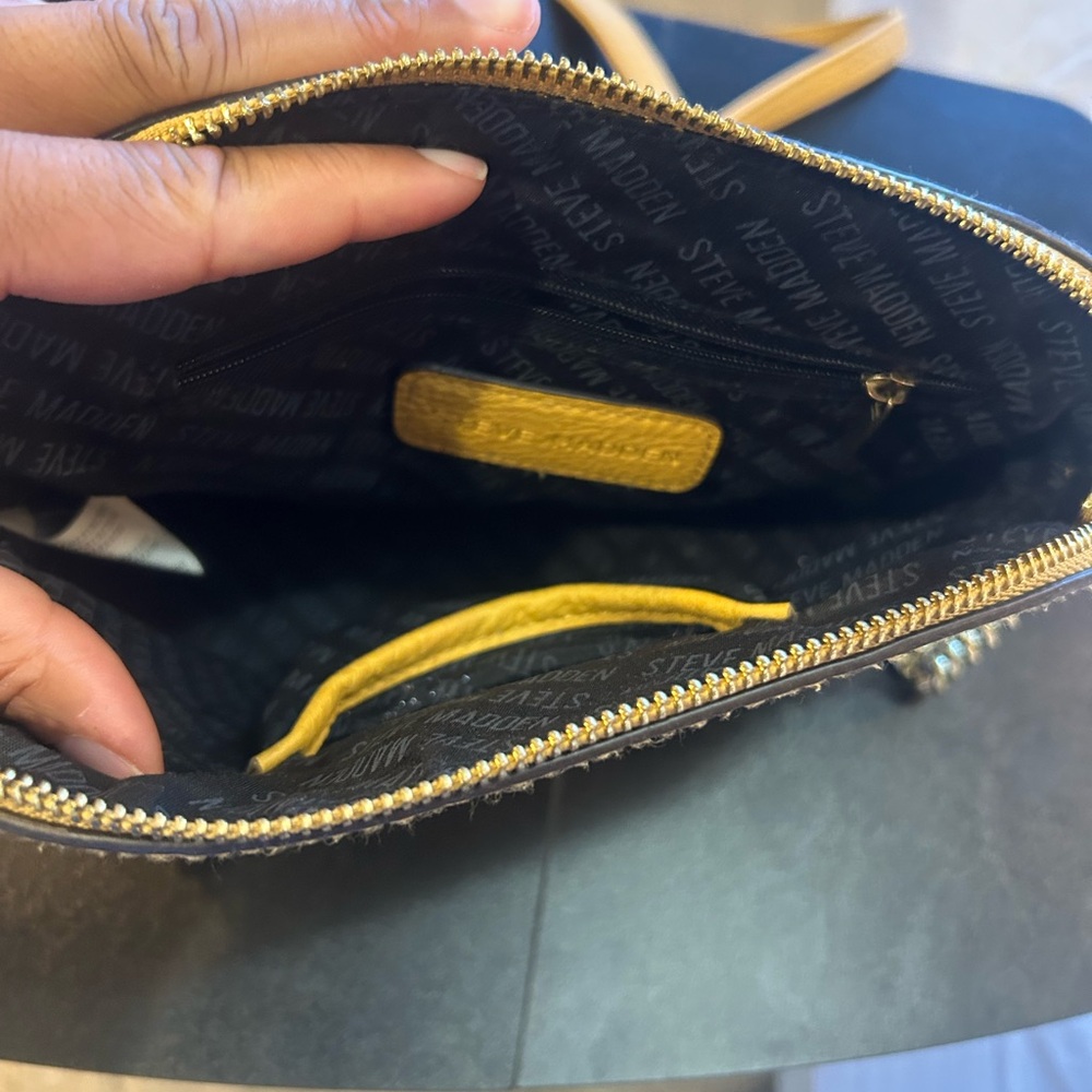 Steve Madden Gold Embossed Cosmetic Bag - Picture 2 of 2